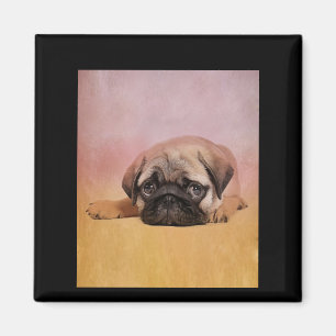 Niedlicher Mops Welpe Mops Dog Lovers Gift Magnet