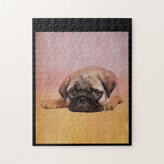 Niedlicher Mops Welpe | Mops Dog Lovers Gift Puzzle (Vertikal)