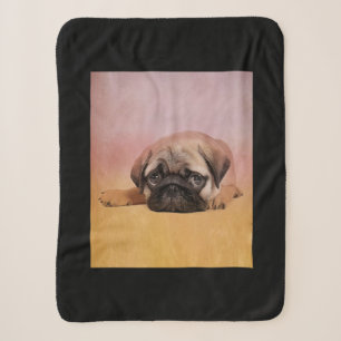 Niedlicher Mops Welpe Mops Dog Lovers Gift Sherpadecke