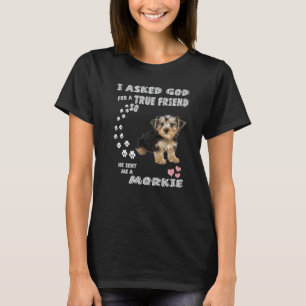 Niedlicher Morkshire Terrier Dog Quote Mama Vater T-Shirt