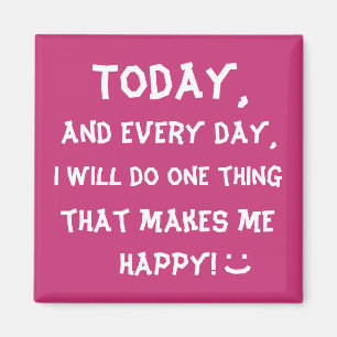 Niedlicher motivierend Wort-Druck Magnet