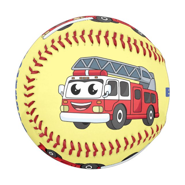 Niedlicher Motor Cartoon Baseball (Vorderseite Links)
