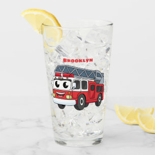 Niedlicher Motor Cartoon Glas