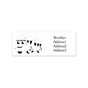 Niedlicher Motor Cartoon Gummistempel