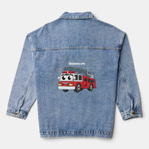 Niedlicher Motor Cartoon Jeansjacke