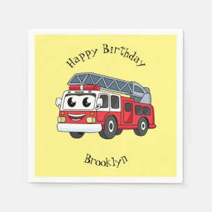 Niedlicher Motor Cartoon Serviette