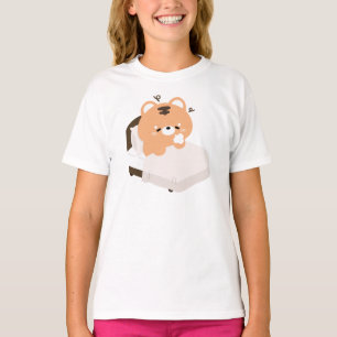 Niedlicher müder Tiger T-Shirt