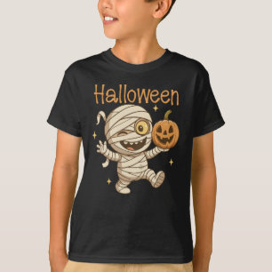 Niedlicher Mummy Halloween Kinderjunge T-Shirt