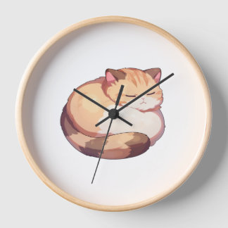 Niedlicher Munchkin Cat Sleeping Classic T - Shirt Uhr