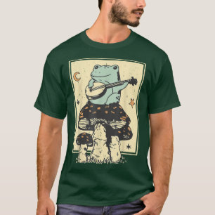 Niedlicher Mushroom Guitar Frog 622 T-Shirt