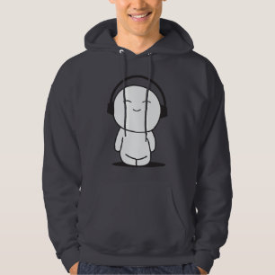 Niedlicher Musik-Cartoon - Kopfhörer Hoodie