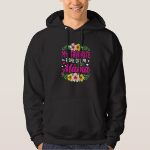 Niedlicher Muttertag Meine Lieblingsmenschen nenne Hoodie