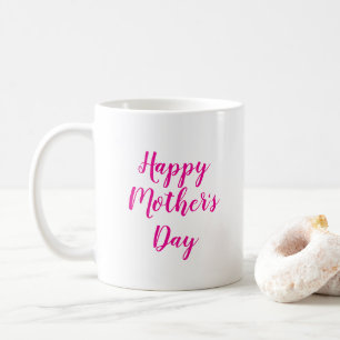 Niedlicher Muttertag Typografie heiß rosa Kaffeetasse