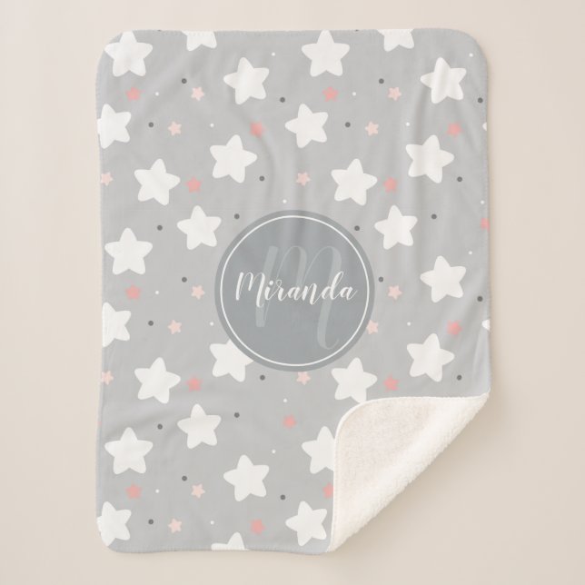 Niedlicher Nachthimmel mit benutzerdefiniertem Mon Sherpadecke (Vorderseite)