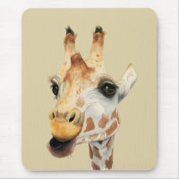 Niedlicher naher hoher GiraffeWatercolor