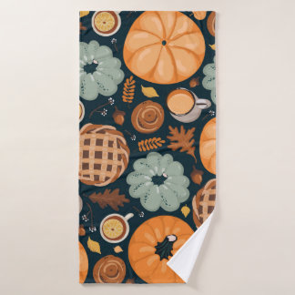 Niedlicher nahtloser Herbstverlauf Badehandtuch