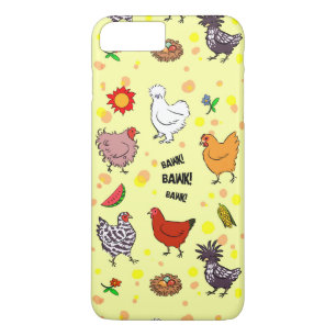 Niedlicher nahtloser Huhnmuster-Cartoon Case-Mate iPhone Hülle