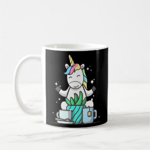 Niedlicher Namaste Unicorn Do Yoga Gartenkaffee Kaffeetasse