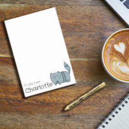 Niedlicher Name der Katze Post-it Klebezettel