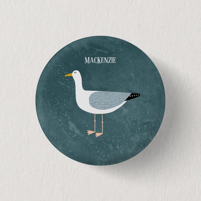 Niedlicher Name der Seagull Button (Vorderseite)