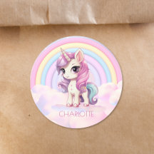 Niedlicher Name der Unicorn Rainbow School Persona