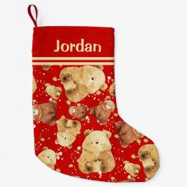 Niedlicher Name des Bärennamens Kleiner Weihnachtsstrumpf