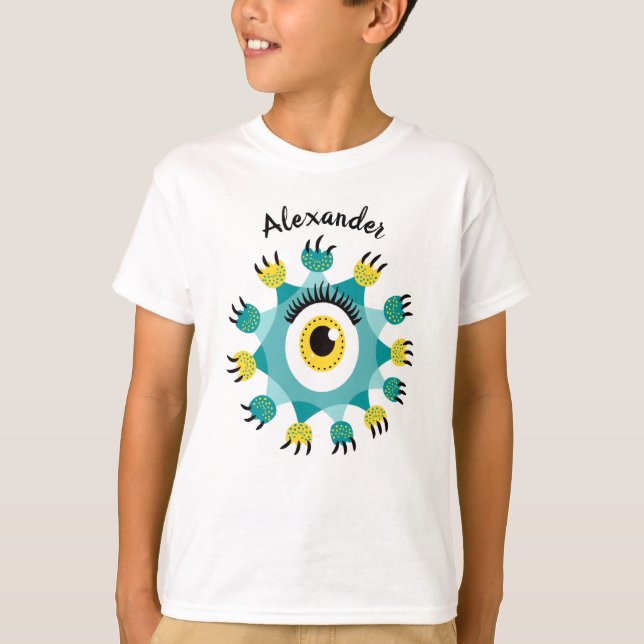 Niedlicher Name des Monsters T-Shirt (Vorderseite)