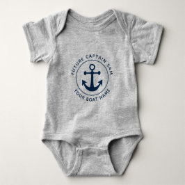 Niedlicher Name des Schiffs für den Anker der Navy Baby Strampler