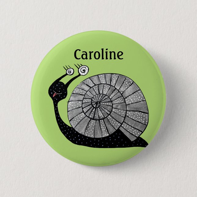 Niedlicher Name für grüne Kids Button (Vorderseite)