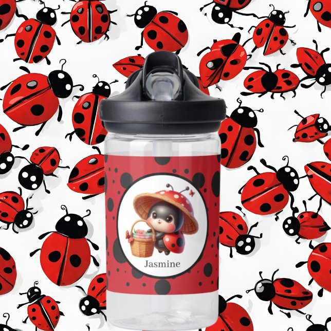 Niedlicher Name Ladybug Liebhaber Trinkflasche (Von Creator hochgeladen)
