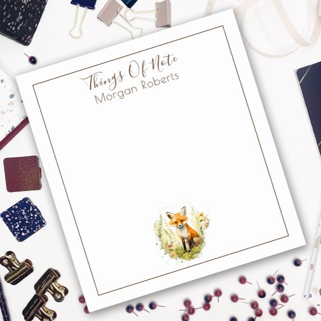 Niedlicher Name Personalisierter Farbfokus Notepad Notizblock (Von Creator hochgeladen)