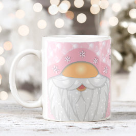 Niedlicher Name Pink Weihnachts Gnome Tasse