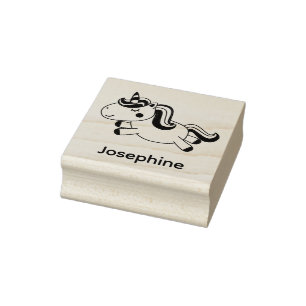 Niedlicher Name Unicorn Custom Gummistempel