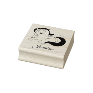 Niedlicher Name Unicorn Custom Gummistempel