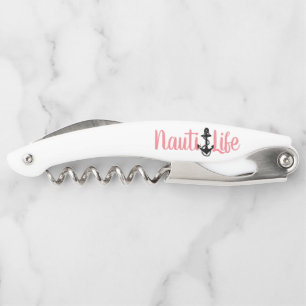 niedlicher nautischer ANCHOR + NAUTI LIFE-Brief Kellnermesser