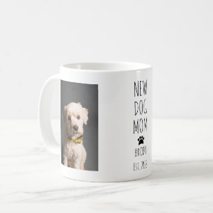 Niedlicher neuer Hund Mama Foto Handgeschriebener  Kaffeetasse
