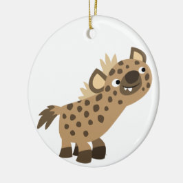 Niedlicher Neugieriger Cartoon Hyena Ornament