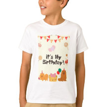 "Niedlicher neutraler Kindergeburtstag T - Shirt -