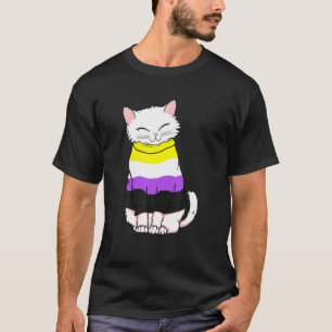 Niedlicher, nicht binärer Cat Prix T-Shirt