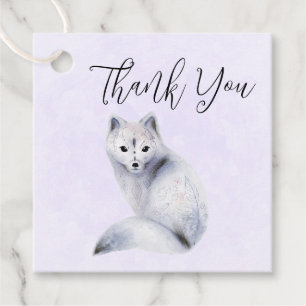 Niedlicher Nordic Fox mit floralen Markierungen Vi Geschenkanhänger