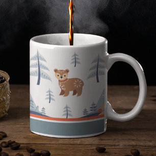 Niedlicher Nordic Holiday Bär Kaffeetasse