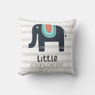 Niedlicher Nordic Little Explorer Elephant Kissen
