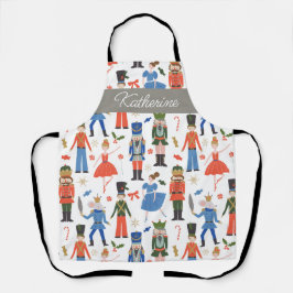 Niedlicher Nutcracker Personalisiert Weihnachten Schürze