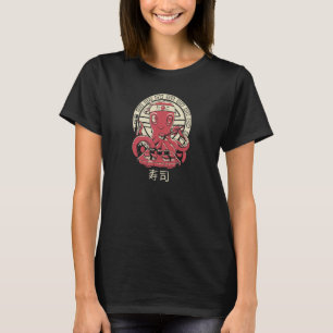Niedlicher Octo Sushi Bar Roher Fisch Roll Cook fo T-Shirt