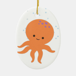Niedlicher Octopus-Cartoon Keramikornament