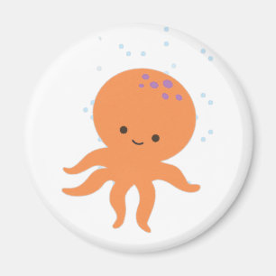 Niedlicher Octopus-Cartoon Magnet