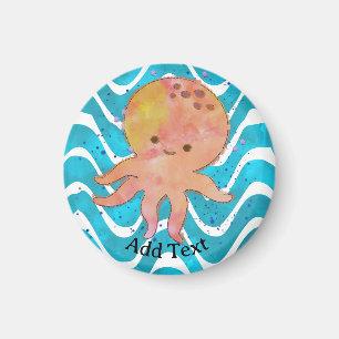 Niedlicher Octopus-Cartoon Magnet