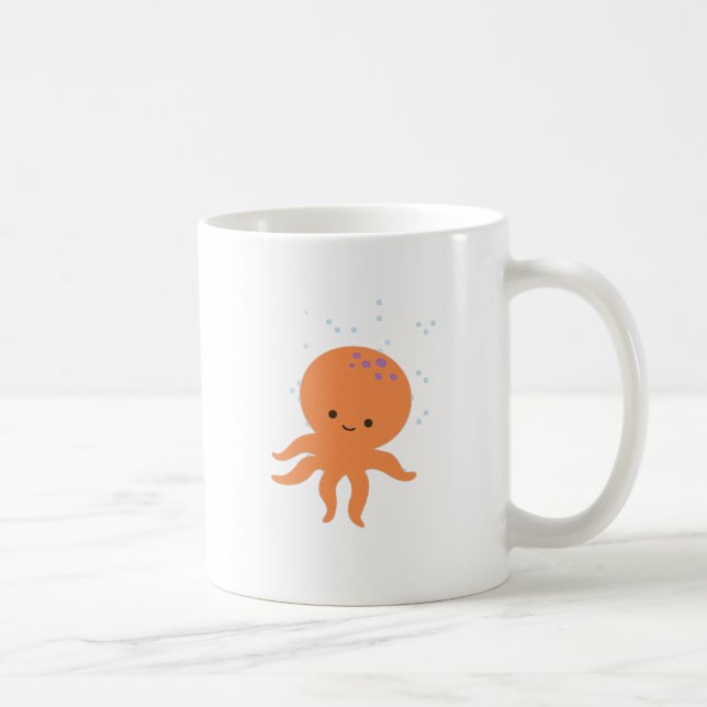 Niedlicher Octopus-Cartoon Tasse (Rechts)