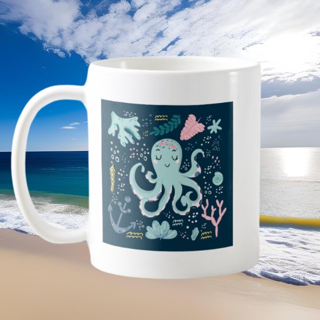 niedlicher Oktopus Kaffeetasse (Von Creator hochgeladen)