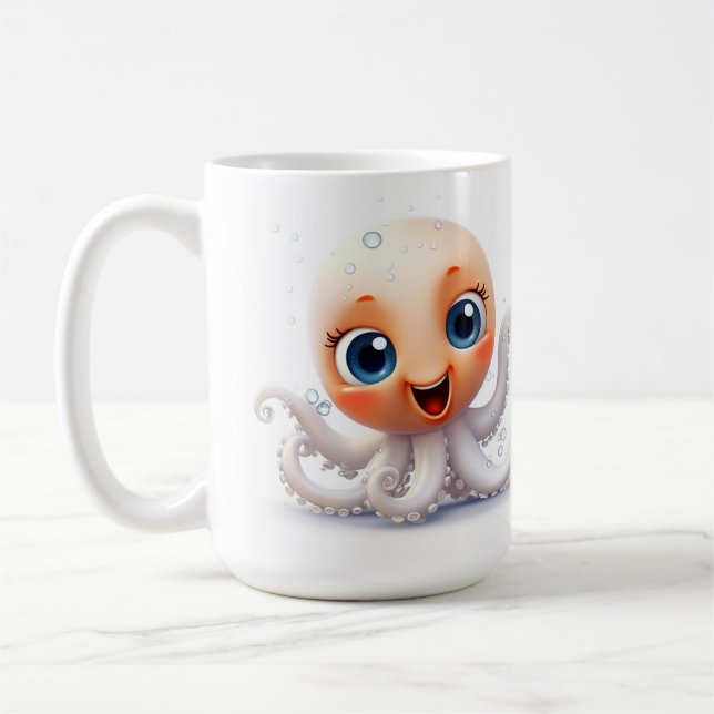 niedlicher Oktopus Kaffeetasse (Links)